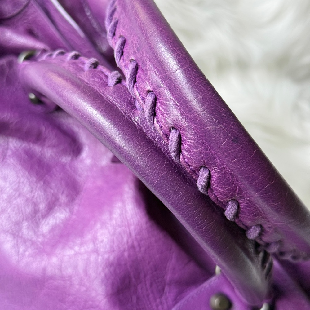 BALENCIAGA CITY BAG SUPER RARE ULTRAVIOLET PURPLE F/W 2013 CLASSIC CITY - Picture 10 of 14